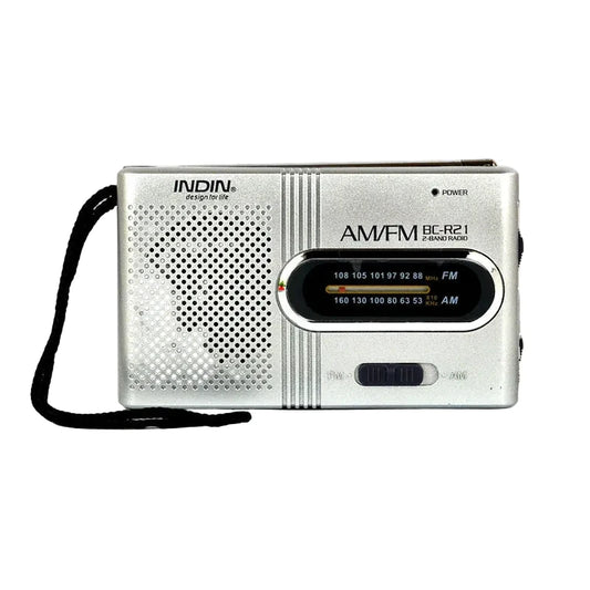Radio portable AM/FM de poche à piles AA, antenne télescopique