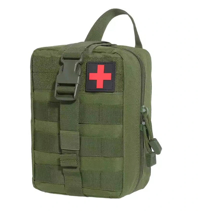 Kit de survie et premiers secours canvas compact avec pochette