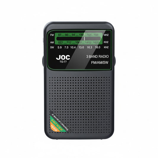 Radio de poche FM/AM/SW rechargeable USB avec écran JOC T517