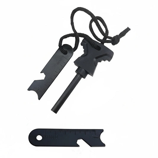 Kit de survie compact en boîtier rigide avec firesteel et lampe