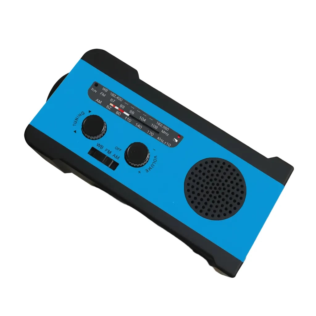 Radio d’urgence AM/FM/NOAA rechargeable USB, tuner analogique