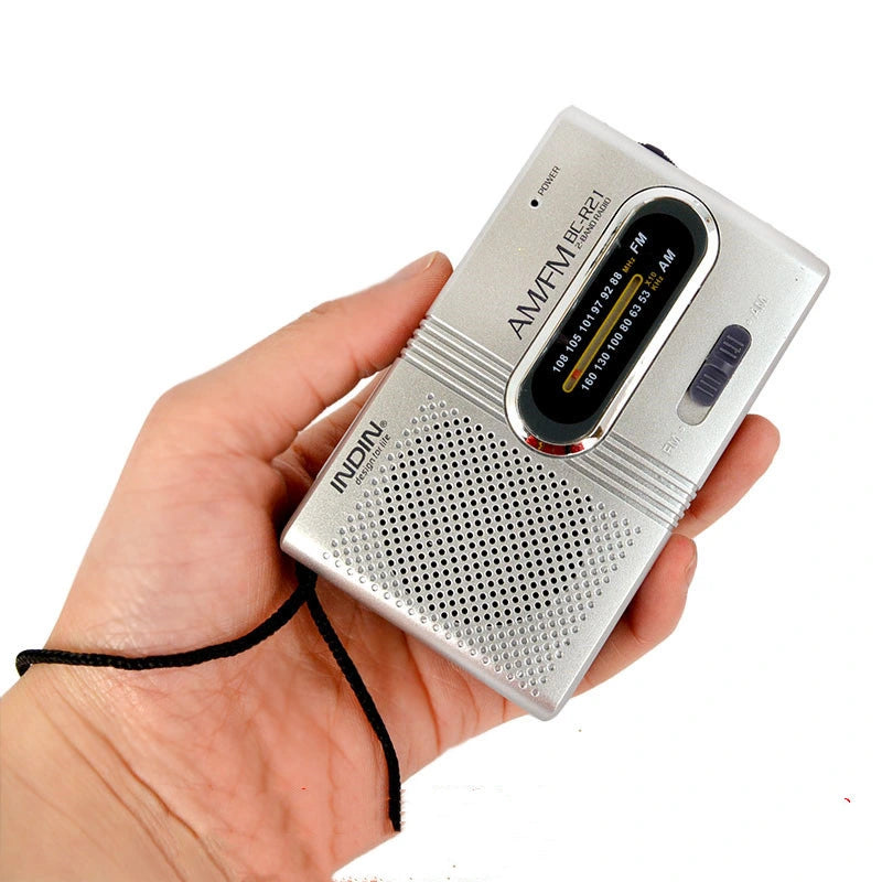 Radio portable AM/FM de poche à piles AA, antenne télescopique